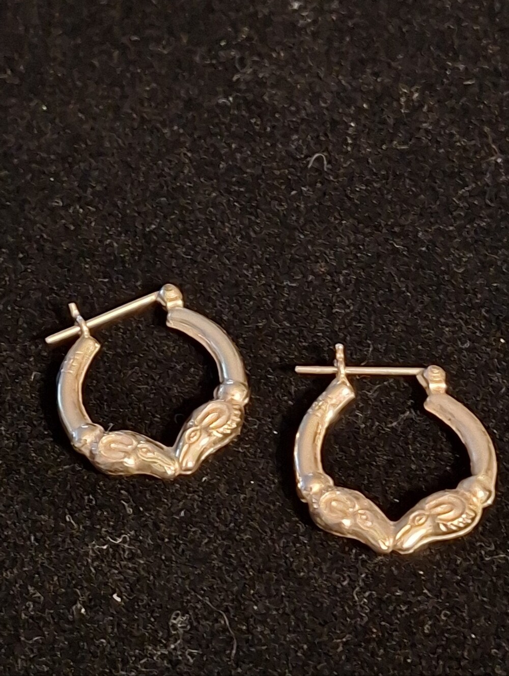 14k Ram Hoop Earrings